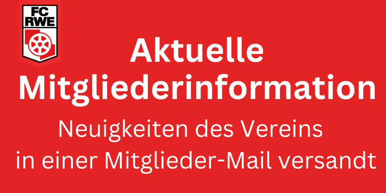 Header Mitgliederinformation Mail